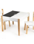 Ecotoys Set de masa cu doua scaune pentru copii OTI43