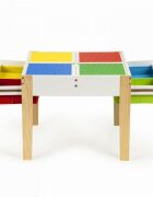 Ecotoys Set de masa cu doua scaune pentru copii XKF002
