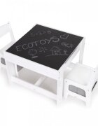 Ecotoys Set de masa cu doua scaune pentru copii ZCF-01