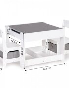 Ecotoys Set de masa cu doua scaune pentru copii ZCF-01
