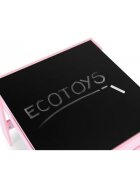 Ecotoys Set masa cu doua scaune pentru copii Roz cu spatiu pentru depozitare si tabla