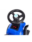 Ecotoys Tractor fara pedale New Holland cu remorca pentru copii 658T Albastru
