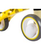 Ecotoys Tricicleta copii fara pedale LB1603 Galben varsta 1-3 ani scaun confortabil si moale roti duble fata functie de blocare a ghidonului sarcina maxima admisa 20 kg