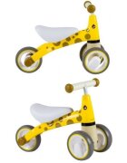 Ecotoys Tricicleta copii fara pedale LB1603 Galben varsta 1-3 ani scaun confortabil si moale roti duble fata functie de blocare a ghidonului sarcina maxima admisa 20 kg