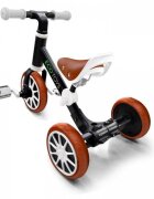 Ecotoys Tricicleta de echilibru 3 in 1 cu pedale pentru copii LC-V1322 Negru transformabila in bicicleta de echilibru inaltime reglabila roti din spuma EVA sarcina maxima admisa 30 de kg