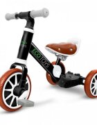 Ecotoys Tricicleta de echilibru 3 in 1 cu pedale pentru copii LC-V1322 Negru transformabila in bicicleta de echilibru inaltime reglabila roti din spuma EVA sarcina maxima admisa 30 de kg
