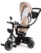 Ecotoys Tricicleta pentru copii JM-066-9 Rosu cu sezut rotativ de la 12 luni roti din spuma Eva suport picioare parasolar ajustabil si detasabil