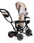 Ecotoys Tricicleta pentru copii JM-066-9 Rosu cu sezut rotativ de la 12 luni roti din spuma Eva suport picioare parasolar ajustabil si detasabil