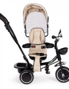 Ecotoys Tricicleta pentru copii JM-066-9 Rosu cu sezut rotativ de la 12 luni roti din spuma Eva suport picioare parasolar ajustabil si detasabil