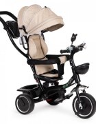 Ecotoys Tricicleta pentru copii JM-066-9 Rosu cu sezut rotativ de la 12 luni roti din spuma Eva suport picioare parasolar ajustabil si detasabil