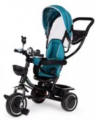 Ecotoys Tricicleta pentru copii JM-066-9 Verde cu sezut rotativ de la 12 luni roti din spuma Eva suport picioare parasolar ajustabil si detasabil