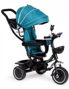 Ecotoys Tricicleta pentru copii JM-066-9 Verde cu sezut rotativ de la 12 luni roti din spuma Eva suport picioare parasolar ajustabil si detasabil