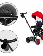 Ecotoys Tricicleta pentru copii WQL-066-51 Rosu 3 in 1 cu scaun rotativ 360 roti din spuma EVA