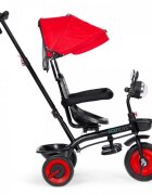 Ecotoys Tricicleta pentru copii WQL-066-51 Rosu 3 in 1 cu scaun rotativ 360 roti din spuma EVA