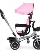 Ecotoys Tricicleta pentru copii WQL-066-52 Roz 2 in 1 cu scaun rotativ 360 roti din spuma EVA greutate admisa 25kg