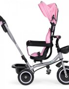 Ecotoys Tricicleta pentru copii WQL-066-52 Roz 2 in 1 cu scaun rotativ 360 roti din spuma EVA greutate admisa 25kg