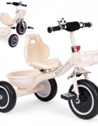Ecotoys Tricicleta pentru copii WQL-1999 Bej cu pedale roti din spuma EVA greutate admisa 25 kg