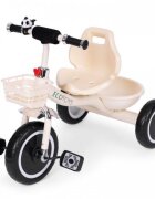 Ecotoys Tricicleta pentru copii WQL-1999 Bej cu pedale roti din spuma EVA greutate admisa 25 kg