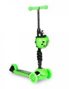 Ecotoys Trotineta 5 in 1 cu maner parental reglabil scaun reglabil 3 roti cu LED greutate suportata 20 kg varsta 3 ani+ verde