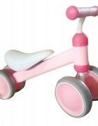 Ecotoys Vehicul copii fara pedale JM-118 roz scaun confortabil si moale roti duble fata-spate varsta 18-36 luni sarcina maxima admisa 20 kg roti din plastic moale