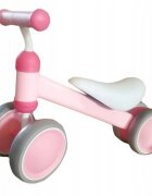 Ecotoys Vehicul copii fara pedale JM-118 roz scaun confortabil si moale roti duble fata-spate varsta 18-36 luni sarcina maxima admisa 20 kg roti din plastic moale