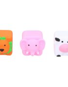Eddy Toys Set 3 jucarii de baie elefant vaca leu