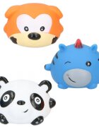 Eddy Toys Set 3 jucarii de baie panda catel zebra