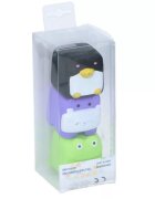 Eddy Toys Set 3 jucarii de baie pinguin hipopotam broscuta