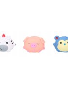 Eddy Toys Set 3 jucarii de baie porcusor soricel zebra