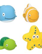 Eddy Toys Set 4 jucarii de baie animale marine