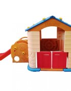 Edu Play Casuta copii 2 in 1 deluxe cu tobogan