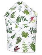 EgaKids Paturica de infasat nou-nascut 75x75 cm Green Leaves