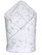 EgaKids Paturica de infasat nou-nascut 75x75cm model Unicorn Roz