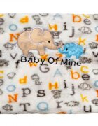 EgaKids Paturica din microfibra 80x100 cm model Letter Elephant