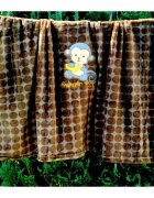 EgaKids Paturica din microfibra 80x100 cm model Monkey