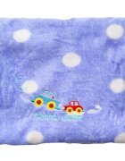 EgaKids Paturica din microfibra 80x100 cm model Purple Cars
