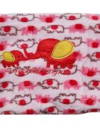 EgaKids Paturica din microfibra 80x100 cm model Red Elephants