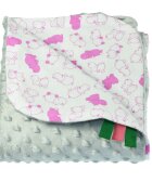 EgaKids Paturica Minky pentru copii 75x75 cm Grey with Hippo