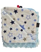 EgaKids Paturica Minky pentru copii 75x75 cm K-637 Blue Stars