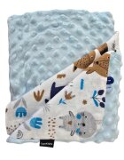 EgaKids Paturica Minky pentru copii 75x75 cm K-637 Forest Animals