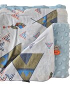 EgaKids Paturica Minky pentru copii 75x75 cm K-637 Teepee Tent