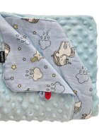 EgaKids Paturica Minky pentru copii 75x75 cm K-637 Unicorn