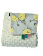 EgaKids Paturica Minky pentru copii 75x75 cm K-644 Lemon