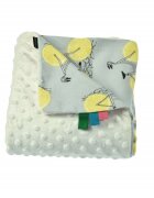 EgaKids Paturica Minky pentru copii 75x75 cm K-644 Lemon