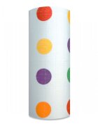 EgaKids Scutec din bumbac tetra Lux 70x80 cm model Buline colorate