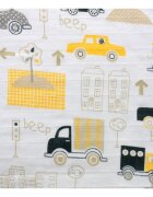 EgaKids Scutec din bumbac tetra Lux 70x80 cm Yellow City