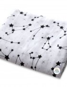 EgaKids Scutec din muselina 120x120 cm Galaxy