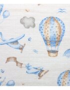 EgaKids Scutec din muselina 70x80 cm Tetra model Avioane Albastre