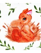 EgaKids Scutec din muselina 70x80 cm Tetra model Squirrel and leaf