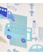 EgaKids Scutec din muselina tetra 70x80 cm model Blue Cars in City